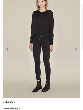 Acne Studios Skin 5 Used Black Skinny Jeans 27/32 NWT